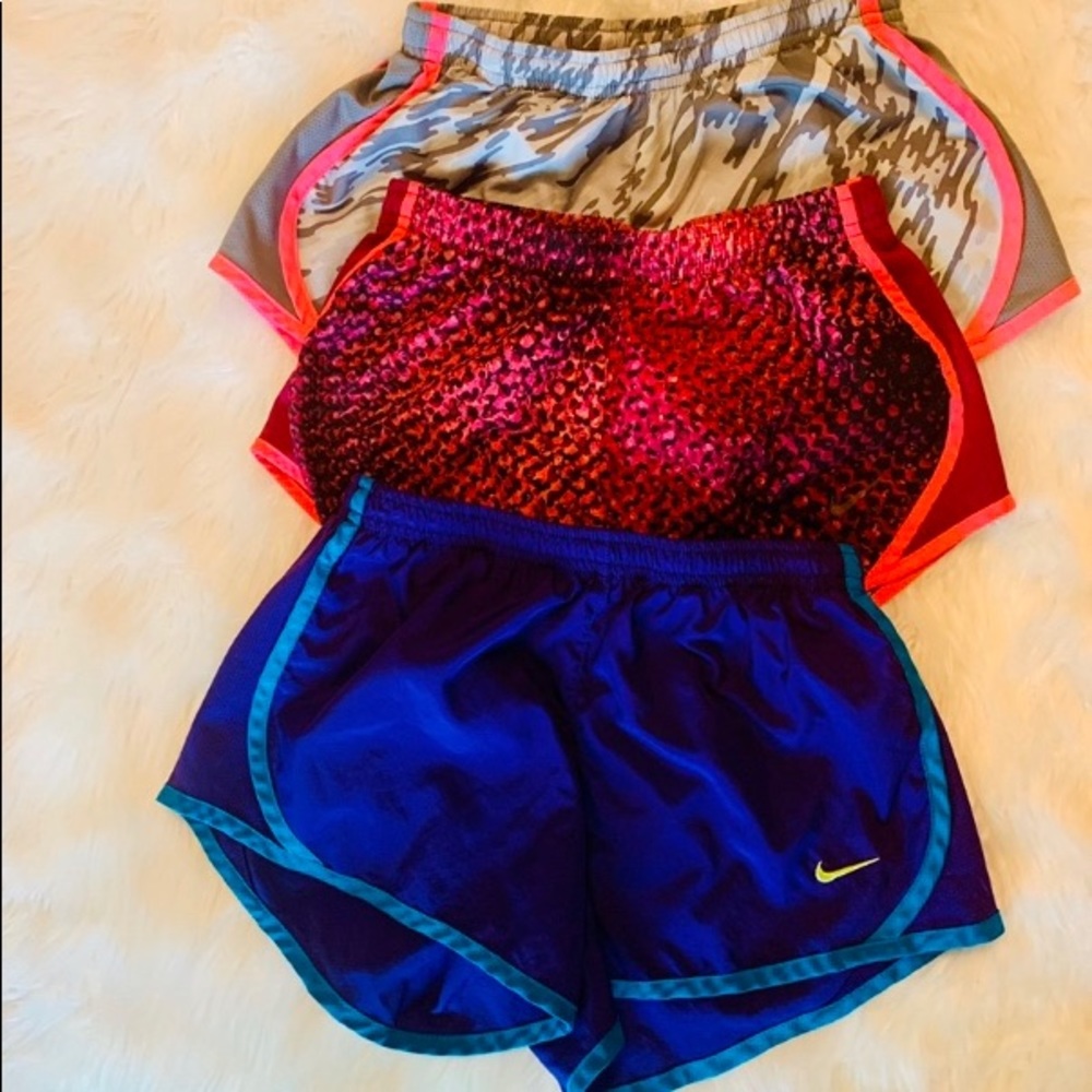 3 Pair Of Nike Dri -Fit Girl Running Shorts